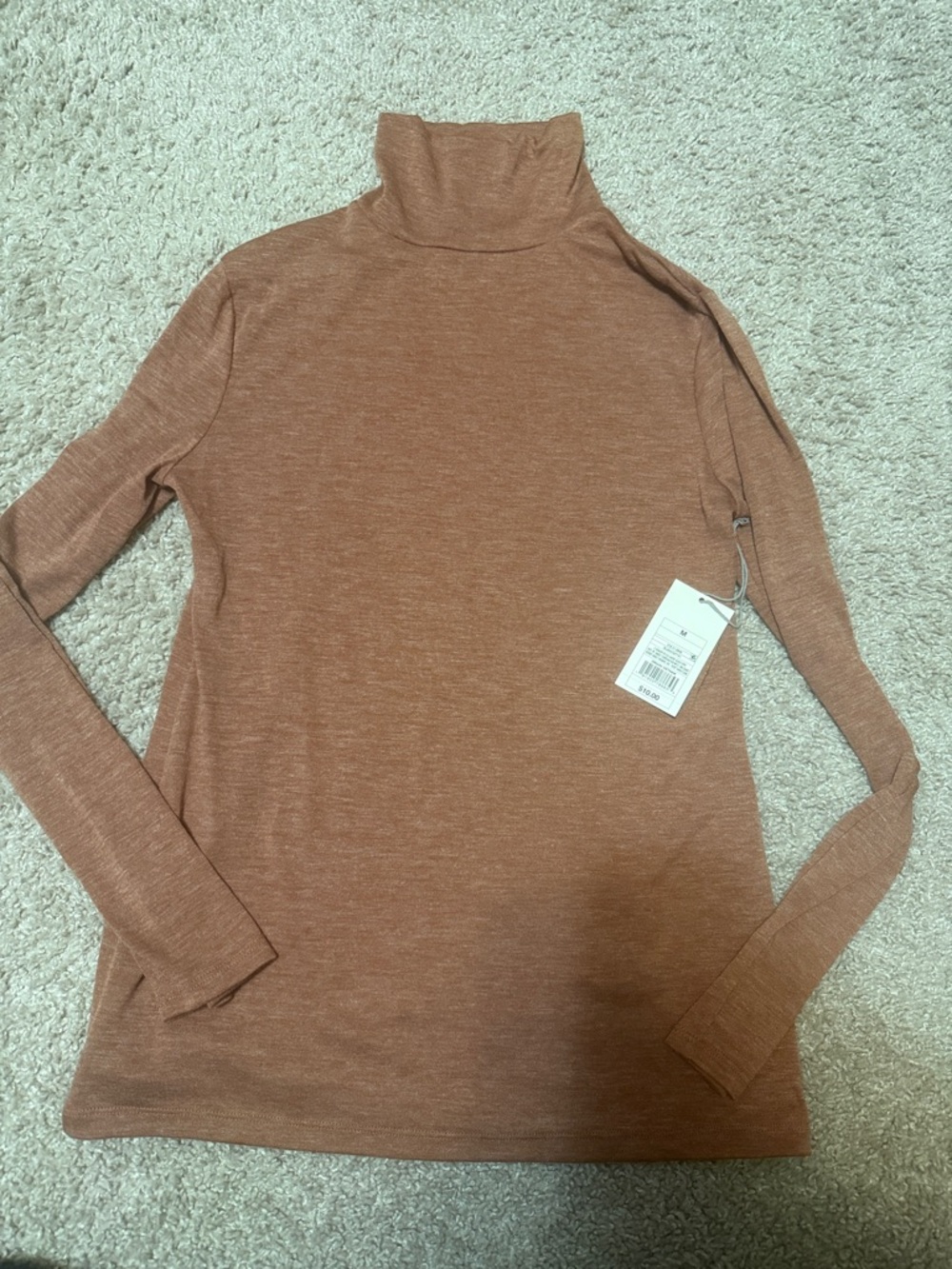 Lightweight “blush” Turtleneck